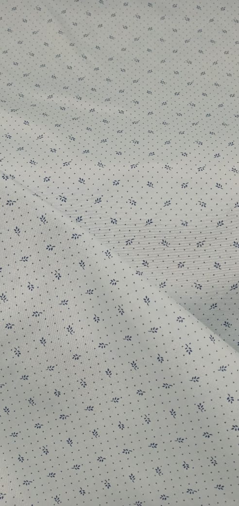 imagen de Batista estampada celeste con ramillete