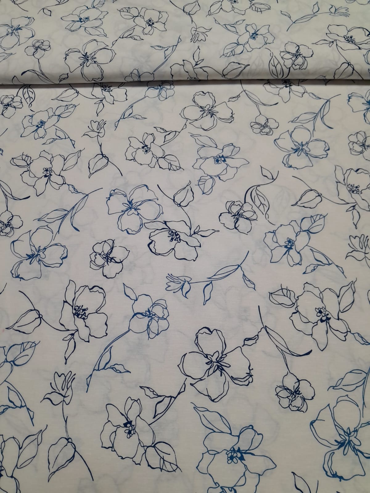 imagen de Batista estampada floren azul