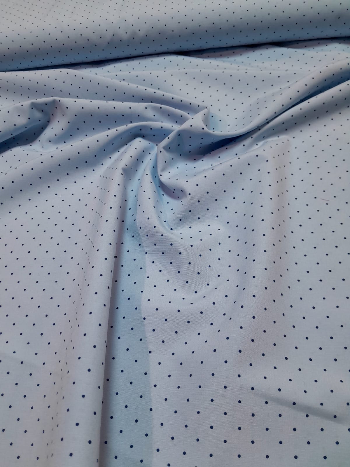 imagen de Batista estampada puntille fondo celeste