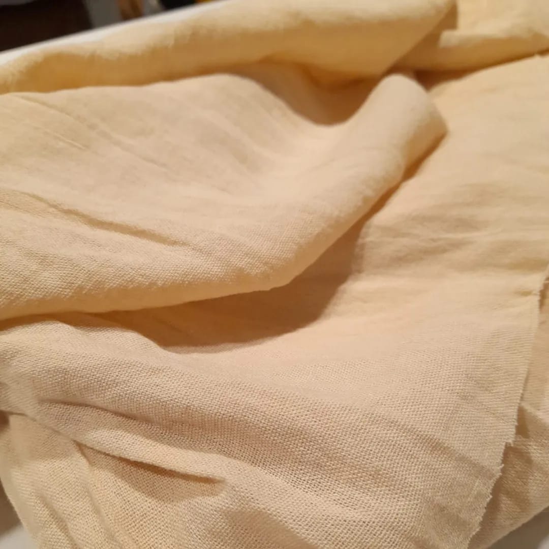 imagen de Gasa de algodón Arrugada arena