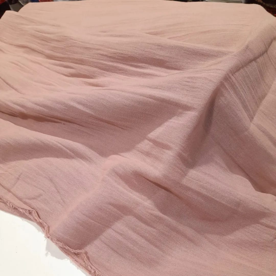 imagen de Gasa de algodón Arrugada Rosa viejo