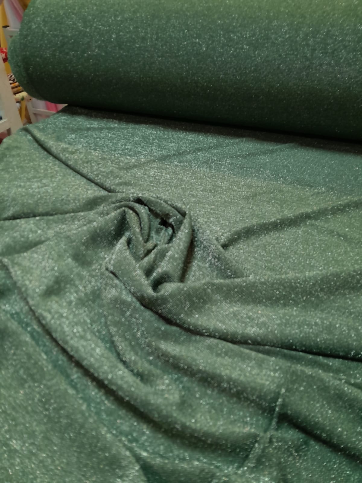 imagen de Lurex con lycra verde green