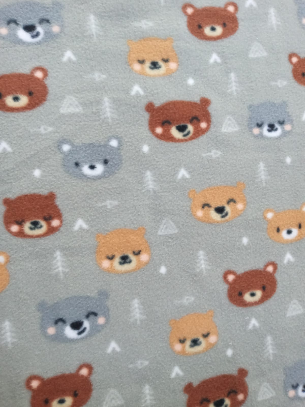 imagen de Polar estampado ositos fondo gris
