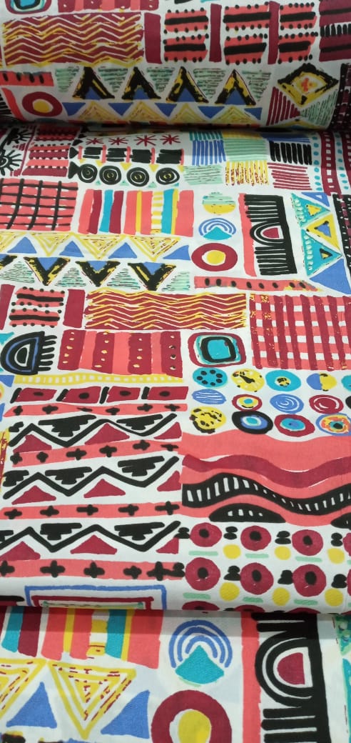 imagen de Sabanero formas geometricas 2.40 de ancho Poliester