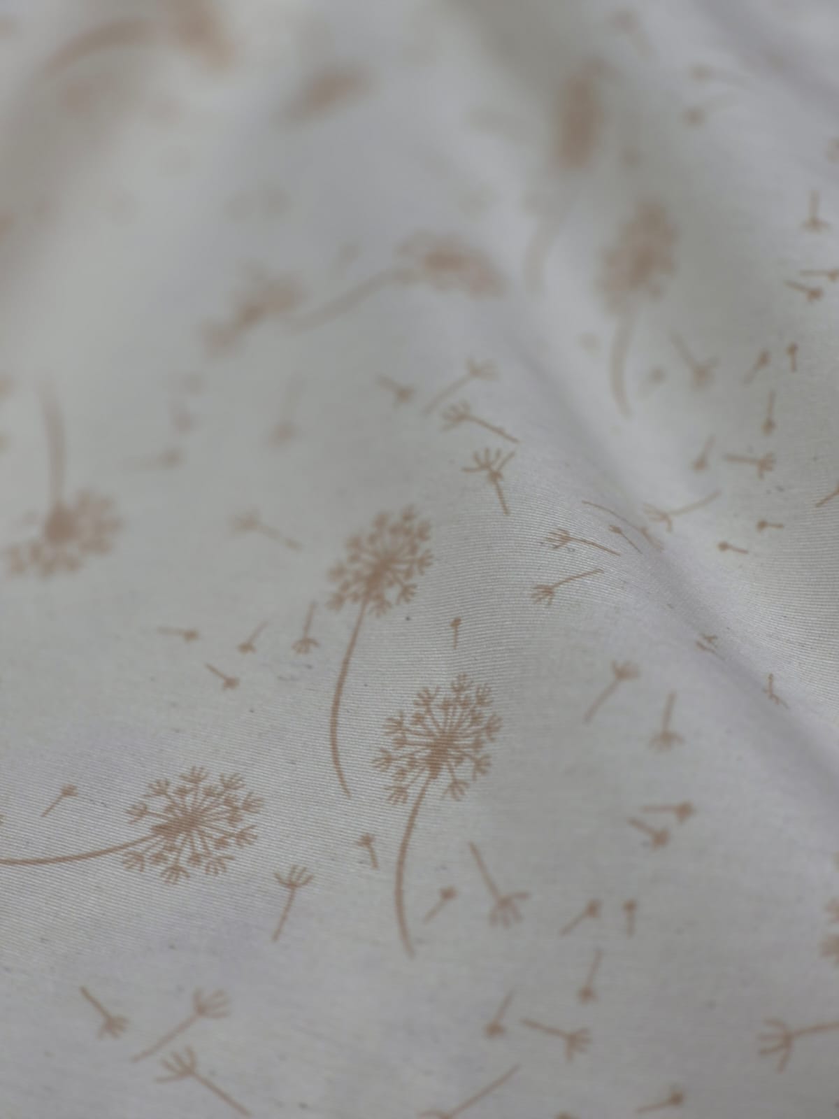 imagen de Tussor estampado diente de leon rosa viejo