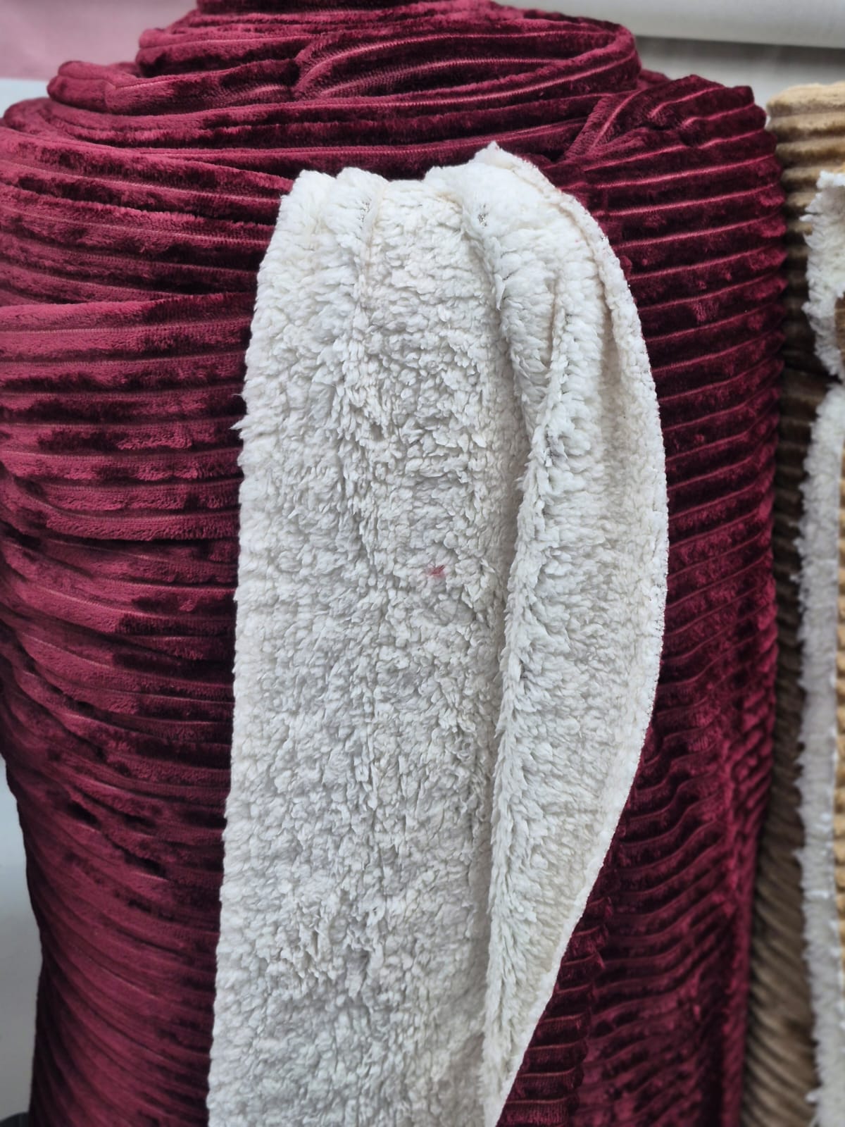 imagen de Corderoy con corderito bordo