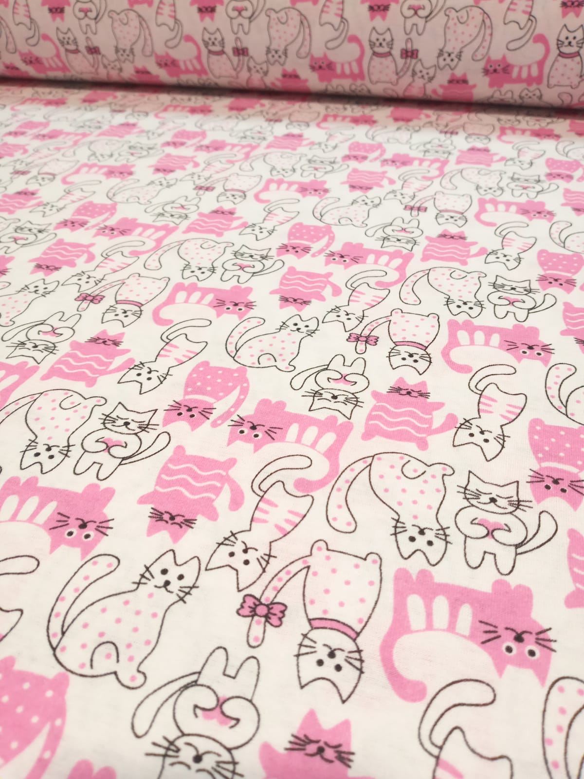 imagen de Jersey de algodón estampado gatitos