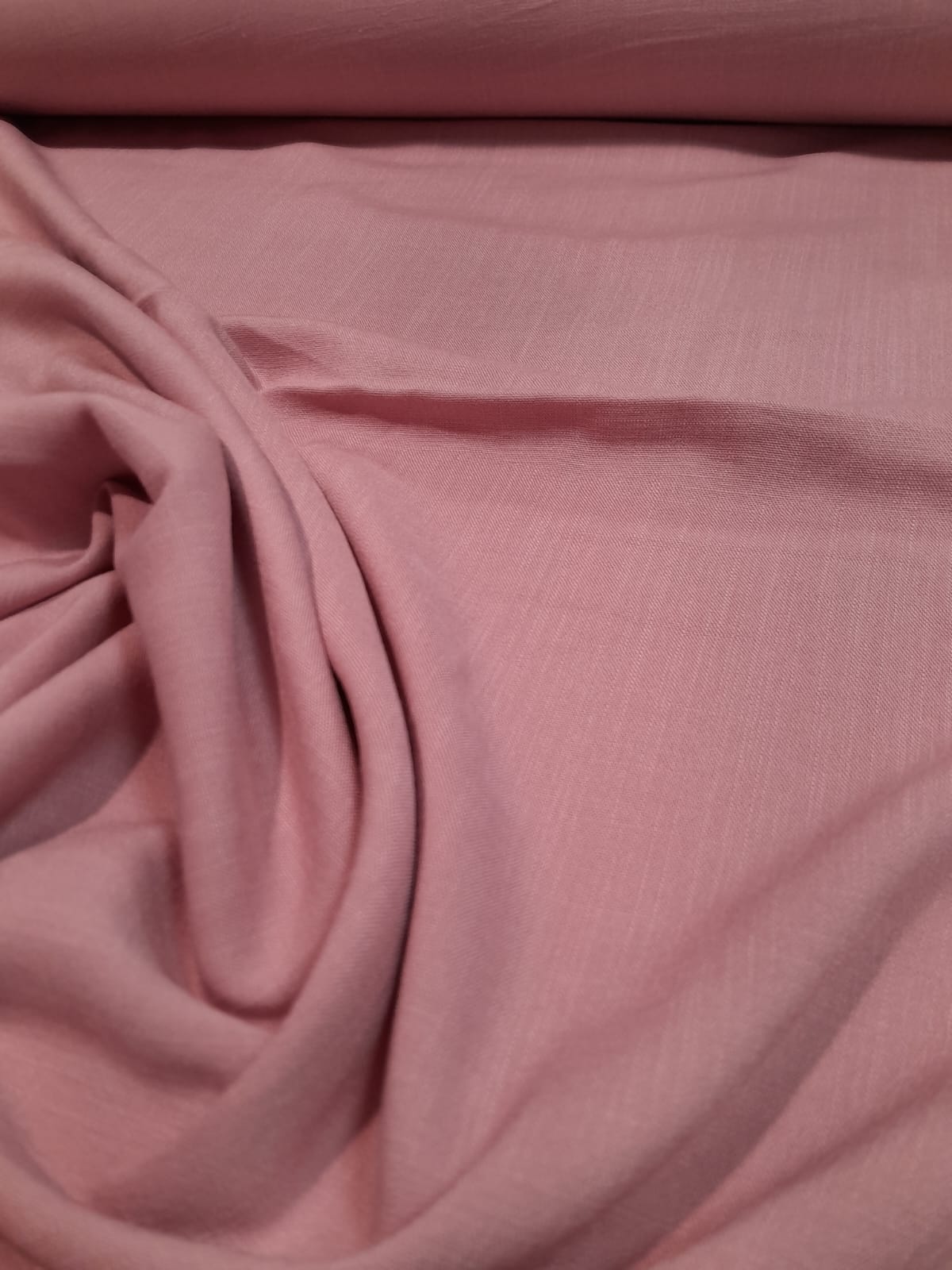 imagen de Lino con spandex rosa viejo