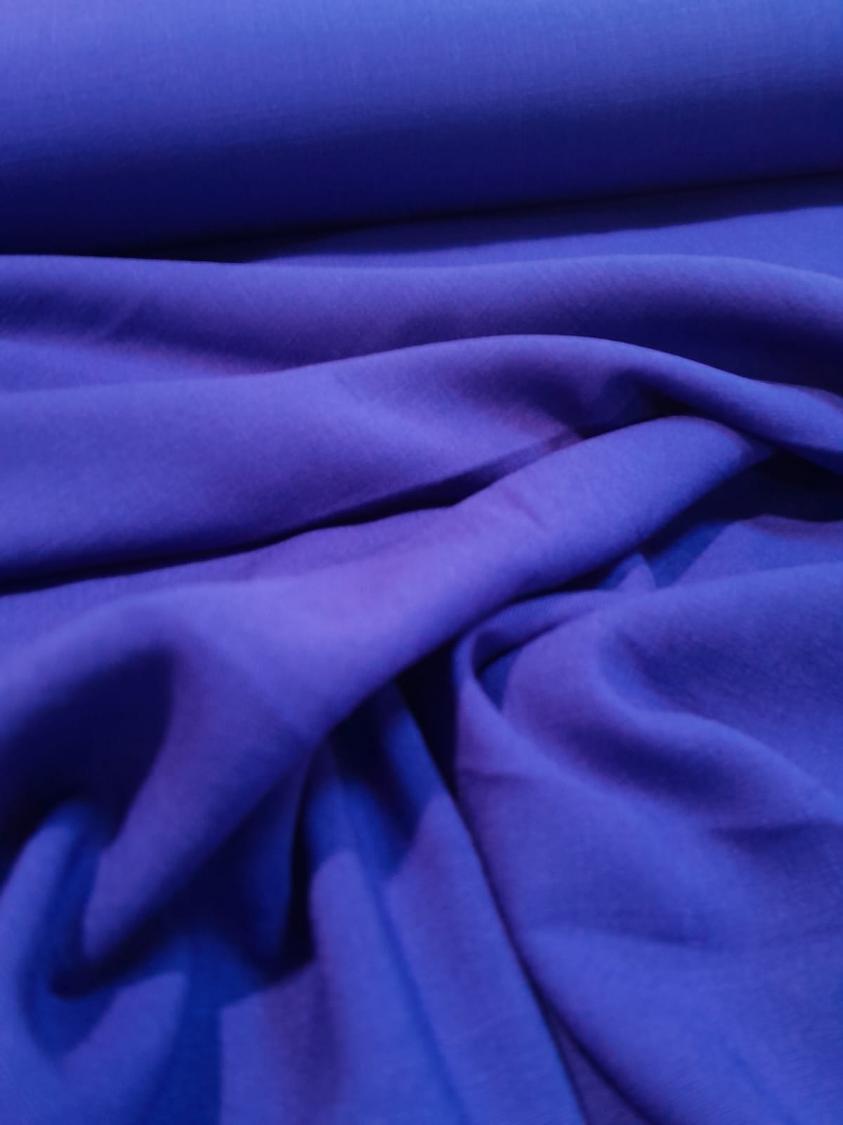 imagen de Lino con spandex azul