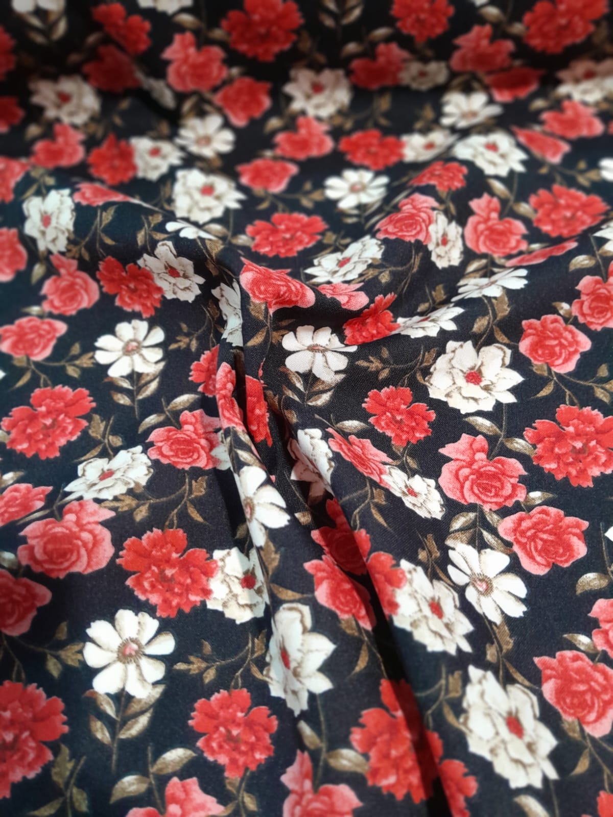 imagen de Mecanica/tropical flores negro