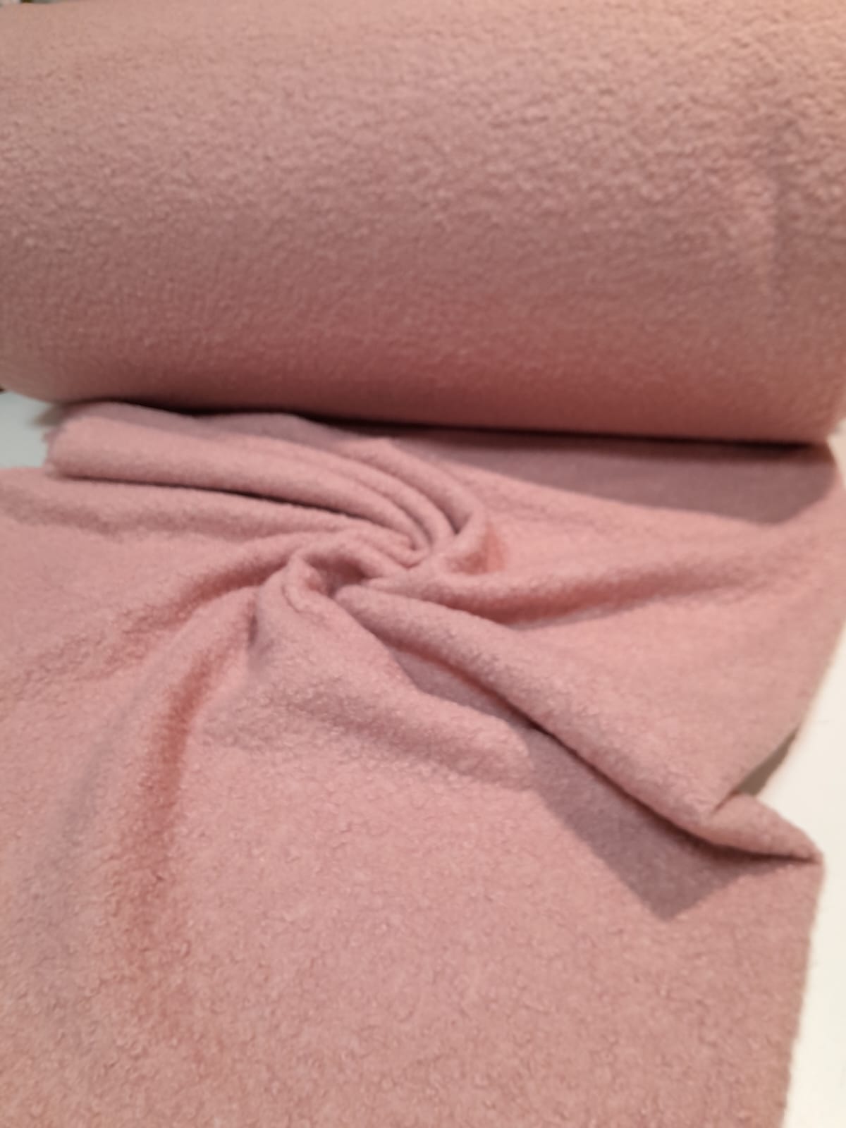 imagen de Paño Boucle rosa viejo
