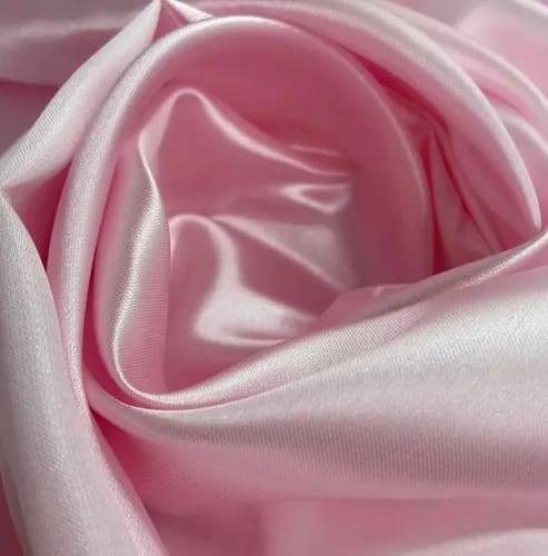 imagen de raso rosa bebe