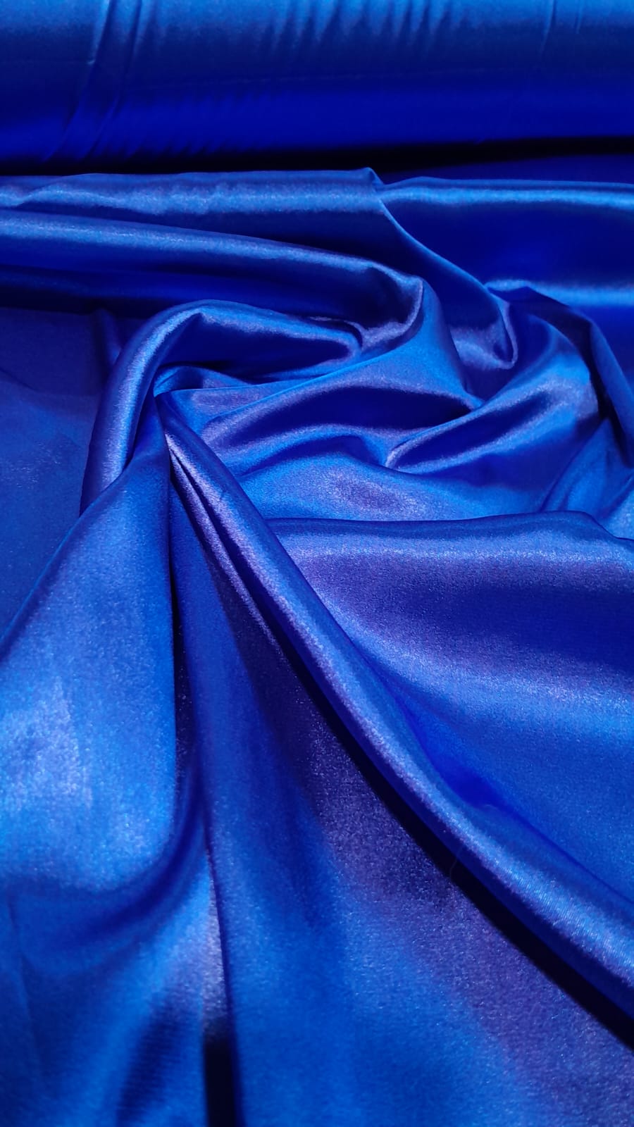 imagen de Satén elastizado azul francia